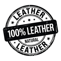 Authentic 100 natural leather stamp seal