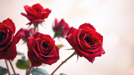 Vibrant Red Roses Display Elegant Floral Beauty Perfect for Romance Love and NatureInspired Designs Fresh Blooms background