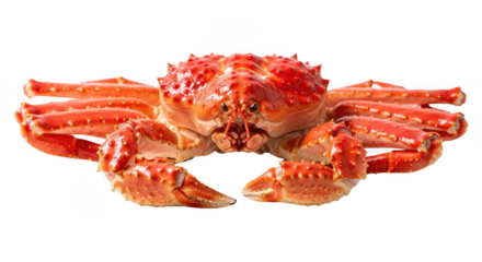 Delicious Cooked Crab Seafood PNG A Culinary Delight on White Background