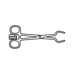 Speech bubble icon in outline and solid style vector illustration on white background