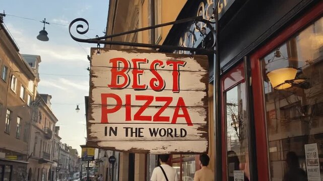 Pizzeria with the best pizza in the world.