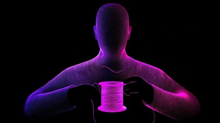 Identity collapsing inward, revealing fractured layers of internal emotional distortion.