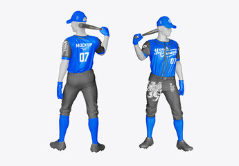 Baseball Player Uniform Mockup
