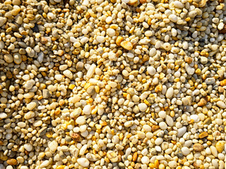 Colorful textured gravel and pebble surface suitable for outdoor projects and landscaping design