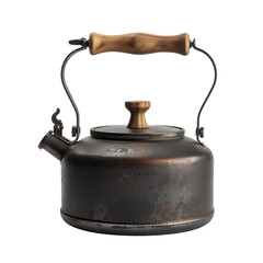 Iron kettle isolated on transparent background