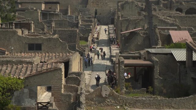 Ercolano archaeological site in Italy near Vesuvio, Naples