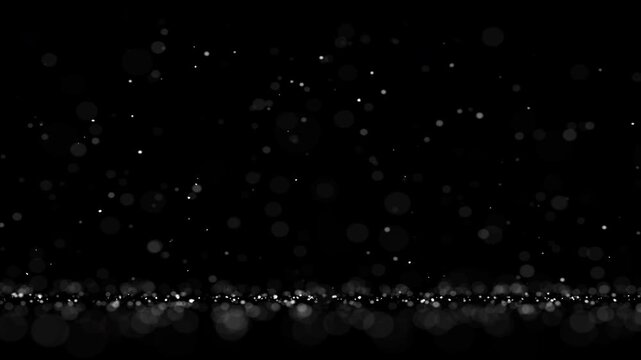 Overlay looping snow animation, falling snow settling on ground and subtle sideways camera movement, winter overlay effect