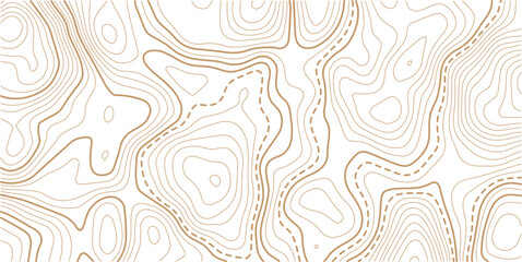 Topographic gold luxury map background. Geographic abstract pattern. The topo contour or wallpaper.Abstract outline grid.