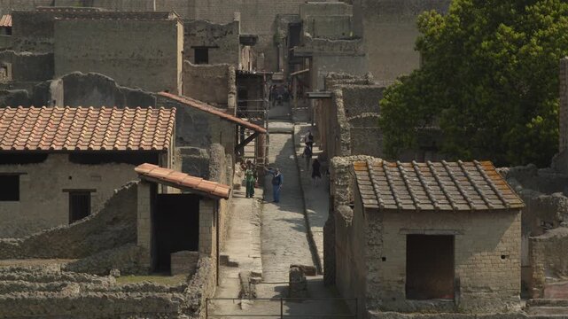 Ercolano archaeological site in Italy near Vesuvio, Naples