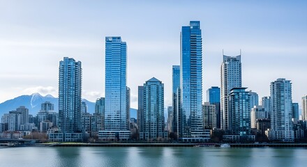 Fototapeta premium Monte Fuji y rascacielos en el subcentro de Shinjuku
