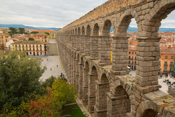 Aqueduct of Segovia in Spain