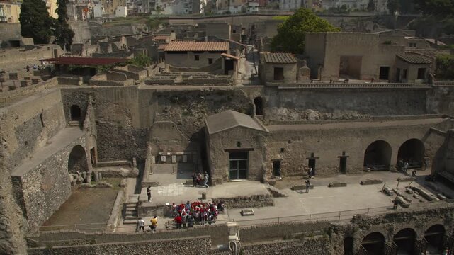 Ercolano archaeological site in Italy near Vesuvio, Naples