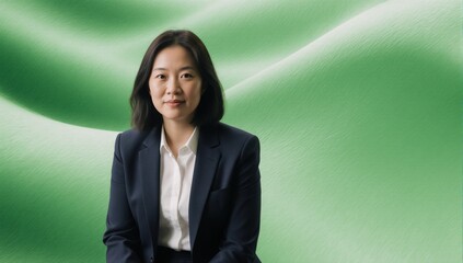 Tosca green creative wave business setting