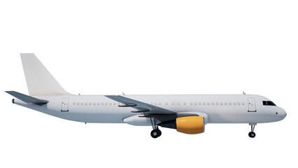  passenger plane  isolated on white