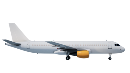  passenger plane  isolated on white