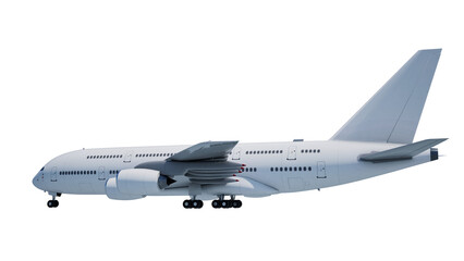  passenger plane  isolated on white