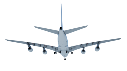  passenger plane  isolated on white