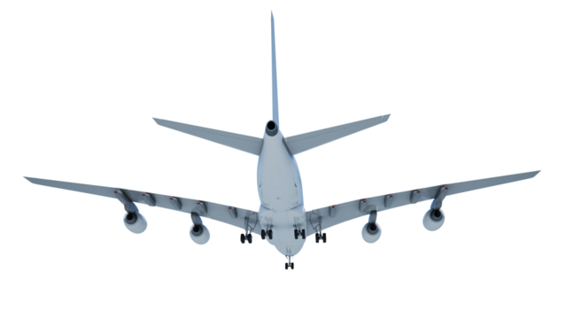  passenger plane  isolated on white