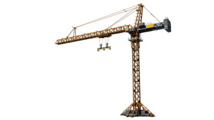 tower  crane isolated  on white background