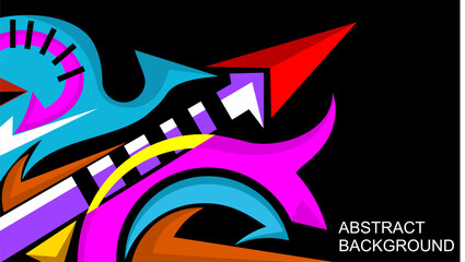 Abstract background, bright color combination, for sticker design, product background