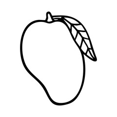 mango fruit outline
