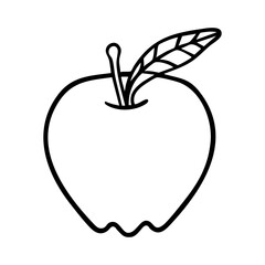 apple fruit outline