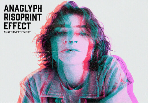 Anaglyph Risoprint Effect