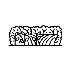 Illustration of bush isolated on in vector format