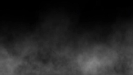 White atmospheric smoke and mist cloud motion background with thick rising fog. Moving cinematic haze. Dramatic vapor for horror scenes, Visual effects, Film editing overlays, 4k Loop Video footage - Powered by Adobe