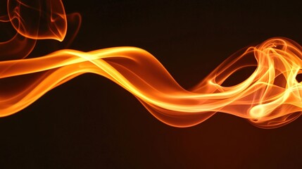 incense. Spiral of smoke forming a warm orange halo against a dark background. lifestyle magazines, social media lookbooks, designed for influencer and brand collaborations, inspires lifestyle.