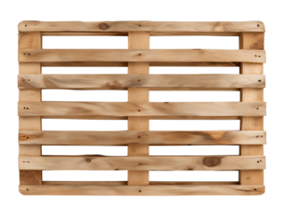 Wooden lifting pallet for global shipping and logistics operations