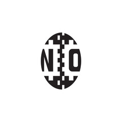 Pixel Logo Concept Bold Unique Design NO Monogram Initial Alphabet Alphabet