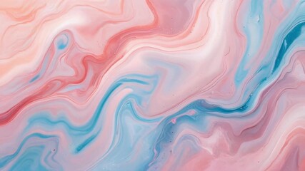 Experience the captivating dance of pink and blue hues creating a mesmerizing abstract fluid marble art motion video texture backdrop - Powered by Adobe
