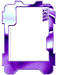 Futuristic Purple Tech Frame Set for Graphic Design
