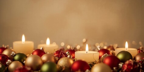 Christmas and New Year Theme Background with Space for Adding Text