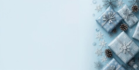 Christmas and New Year Theme Background with Space for Adding Text