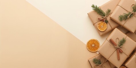 Christmas and New Year Theme Background with Space for Adding Text