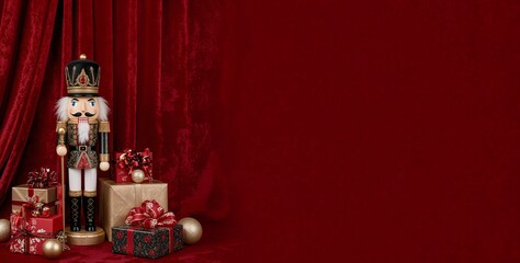 Christmas and New Year Theme Background with Space for Adding Text