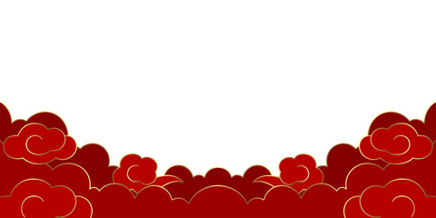 background chinese new year banner vector pattern cloud