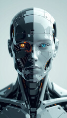 futuristic cyber robot