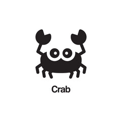 crab icon design template