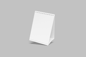 Blank Desk Calendar Mockup - 3D Illustration