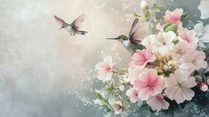 White flowers with green leaves