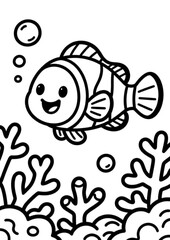 "Magical Underwater World&rdquo; is a series of 15 coloring illustrations with a title page. This children&rsquo;s set features charming underwater characters and ocean scenes that inspire creativity.