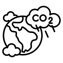 Co2 effect icon