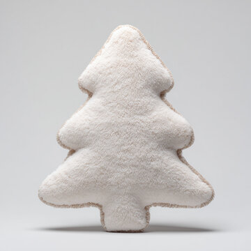 soft christmas tree plush cushion
