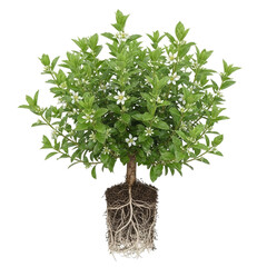 Buchu Barosma betulina plant with aromatic foliage and roots