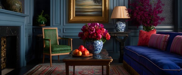 Maximalist style features a vibrant and diverse blend of bold textures and colors.