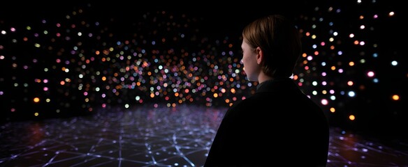 a lively space packed with captivating lights and touchable marvels for fun exploration