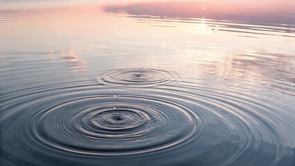Abstract Calm Water Ripple Art – Minimalist High-Resolution Liquid Surface Design